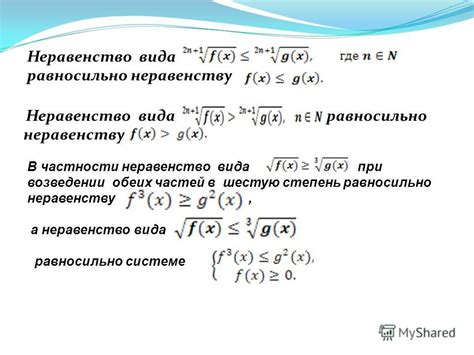 Какие условия приводят к неравенству без решений?