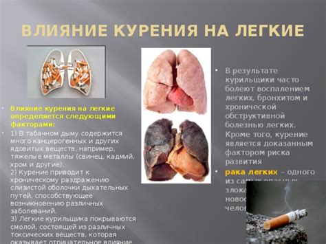 Какой эффект оказывает курение на здоровье респираторной системы?