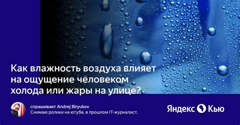 Как влажность воздуха влияет на климат