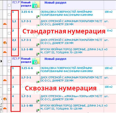 Как использовать сквозную нумерацию строк