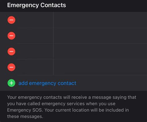 Как использовать emergency contact?