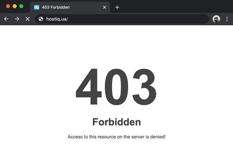 Как исправить ошибку 403 forbidden на сайте