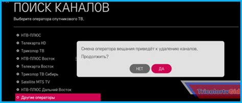 Как исправить ситуацию с некорректными параметрами поиска Триколор ТВ