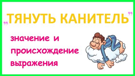 Как менялось значение фразеологизма "тянуть канитель" на протяжении времени