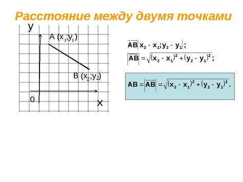 Как определить между двумя точками