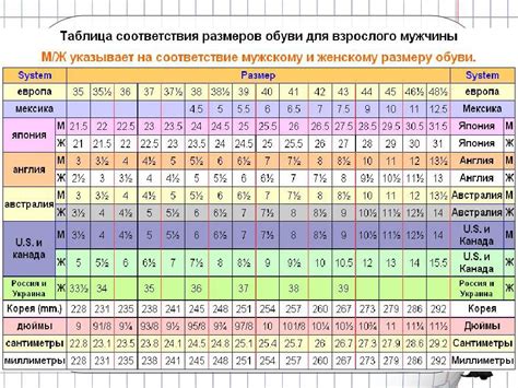 Как определить свой европейский размер обуви