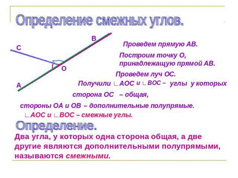 Как определить смежные прямые в задачах