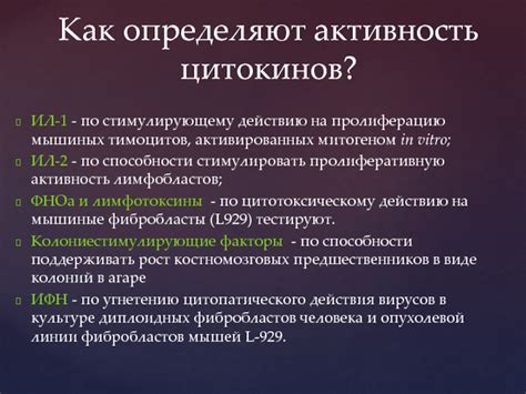 Как определяют активность in vitro?