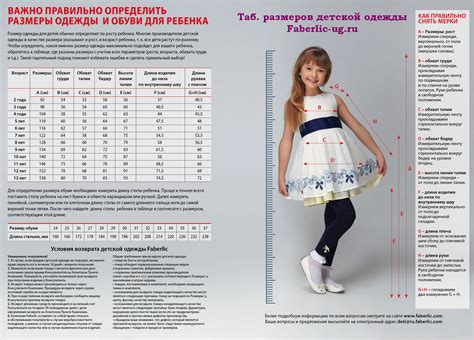 Как правильно определить размер детской одежды