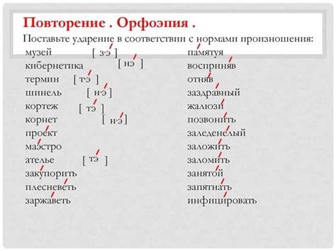 Как правильно ударять слова: основные правила