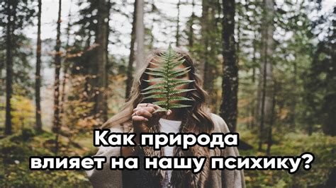 Как природа влияет на нашу жизнь