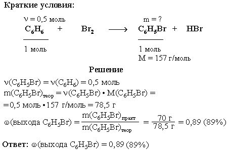 Как рассчитать выход продукта реакции