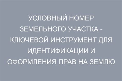 Как создается и присваивается условный номер