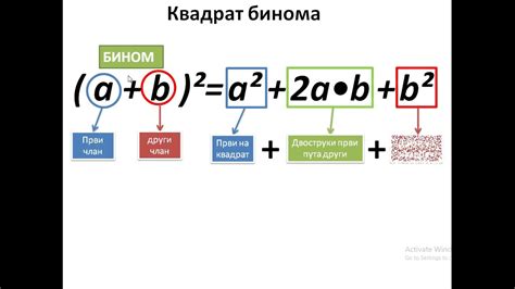 Квадрат бинома: определение и особенности вычисления