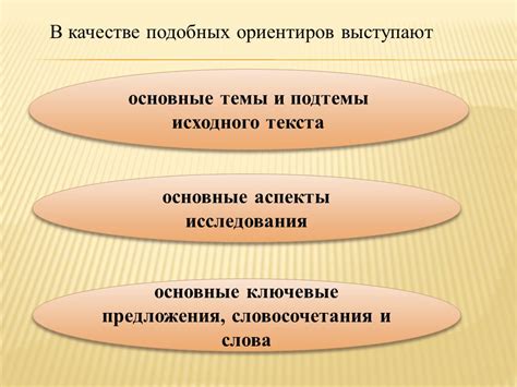 Ключевые аспекты веского предложения