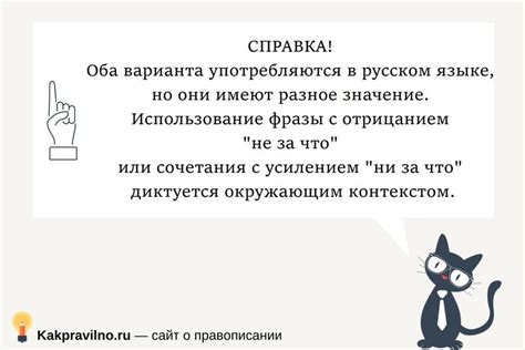 Когда следует использовать выражение "не за что" вместо "незачто"