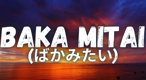 Культурные нюансы при использовании "baka mitai"