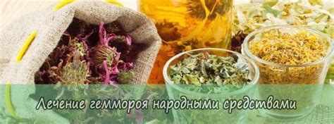 Лечение геморроя народными методами