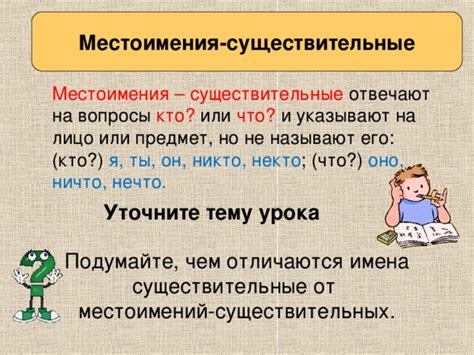 Местоимения – заменяют существительные или вводят их