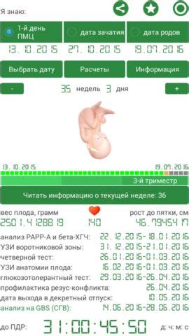 Методы определения гестационного возраста