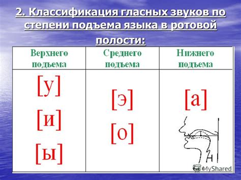 Механизм подъема гласных