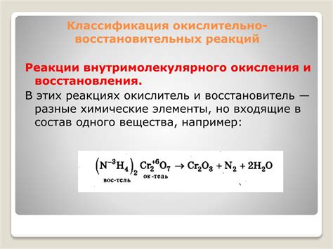 Механизм реакции сопропорционирования