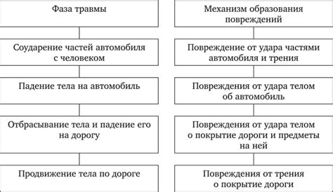 Механизм травмирования и распространенность повреждений