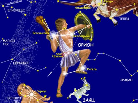 Мифические создания в Орионе: знакомство с соединенными сказаниями созвездий