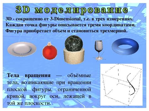 Моделирование трехмерных объектов