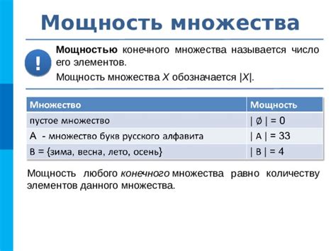 Мощность множеств: что это такое?