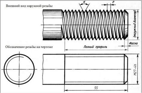 М20: размеры резьбы в метрической системе