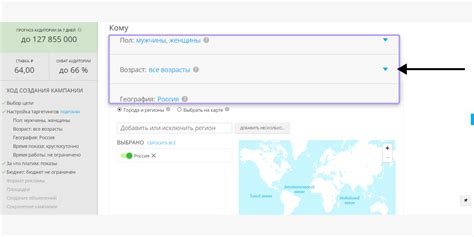 Настройка таргетинга и географической ориентации