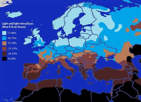 Научное исследование о распространенности серых глаз