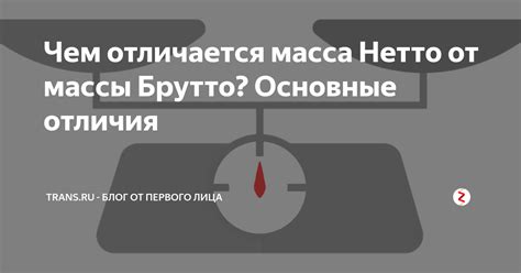 Нетто или брутто: разница, определение и примеры