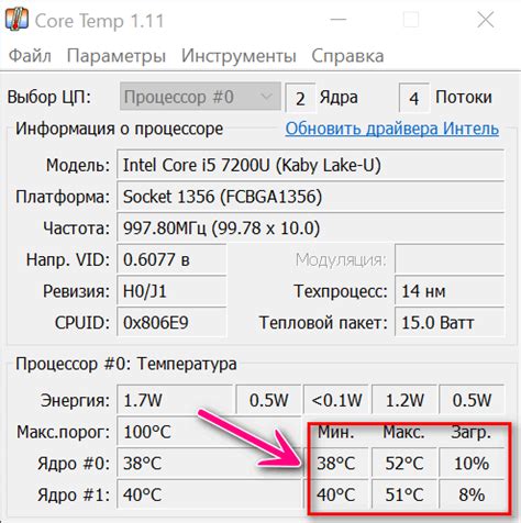 Нормальная температура CPU и ее значения