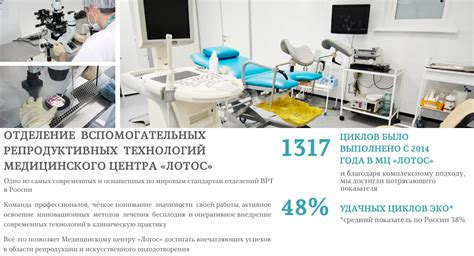 Оборудование в отделении ВРТ