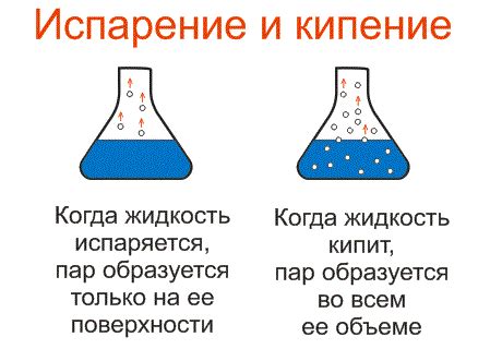 Образование пара, сопровождающее кипение