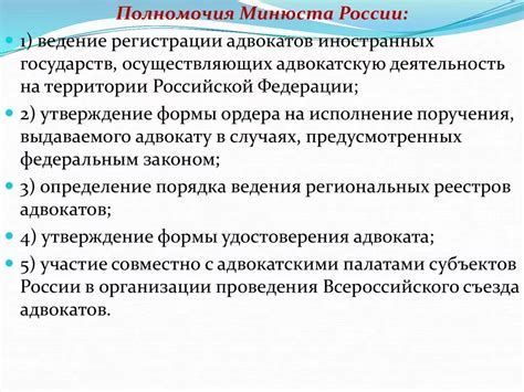 Обязанности и полномочия лейтенанта юстиции