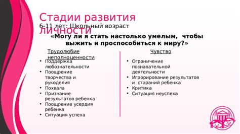 Ограничение развития личности