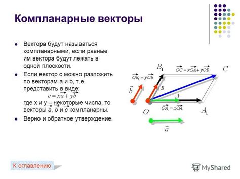 Определение базиса системы векторов