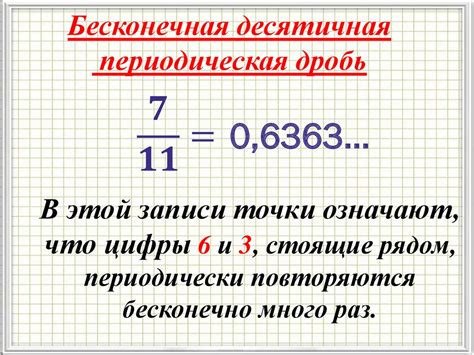 Определение бесконечной периодической десятичной дроби