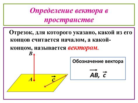 Определение вектора