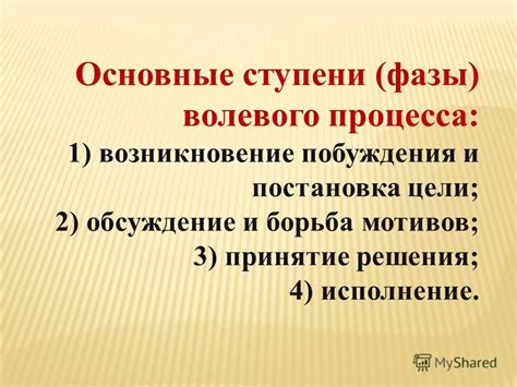 Определение волевого процесса