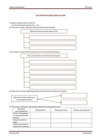 Определение идеологических соображений