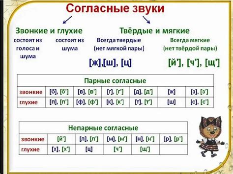 Определение и характеристика конечных согласных