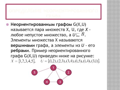 Определение неориентированного графа