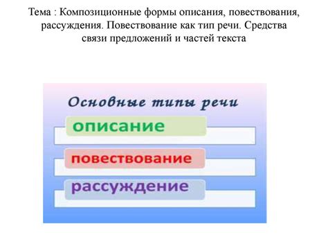 Определение предложения повествования