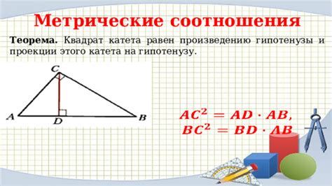 Определение проекции катета