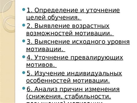 Определение среднего уровня мотивации