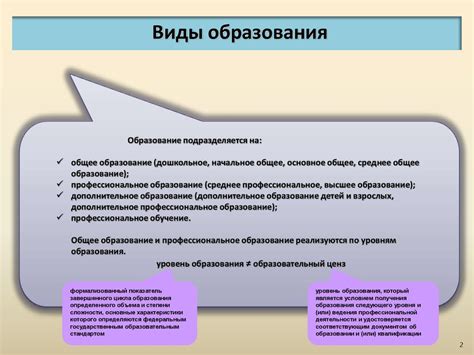 Определение уровня образования по документу